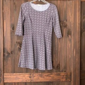 Long Sleeve Multi Color Dress